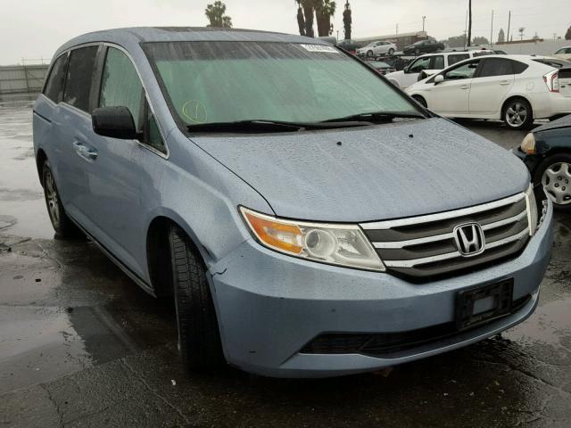 5FNRL5H60BB083017 - 2011 HONDA ODYSSEY EX BLUE photo 1