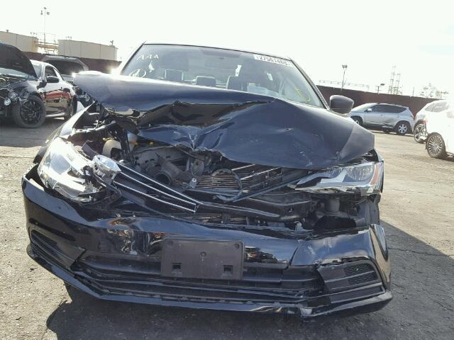 3VW2K7AJ2FM416654 - 2015 VOLKSWAGEN JETTA BASE Սև լուսանկար 9