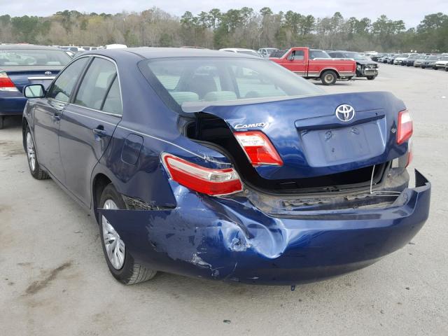 4T1BE46KX9U317599 - 2009 TOYOTA CAMRY BASE BLUE photo 3