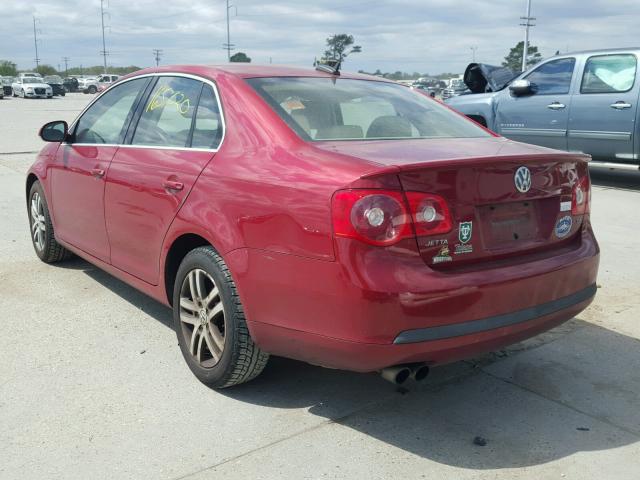 3VWDF81K56M650086 - 2006 VOLKSWAGEN JETTA 2.5 RED photo 3