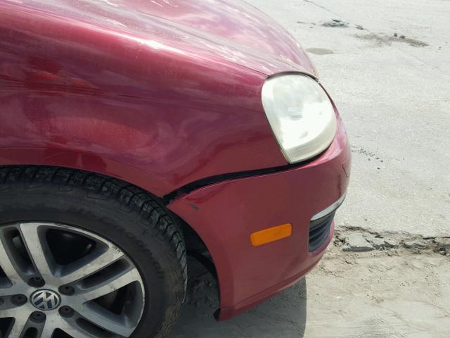 3VWDF81K56M650086 - 2006 VOLKSWAGEN JETTA 2.5 RED photo 9