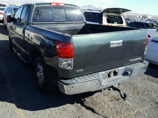 5TFRV54177X019672 - 2007 TOYOTA TUNDRA DOU GREEN photo 3