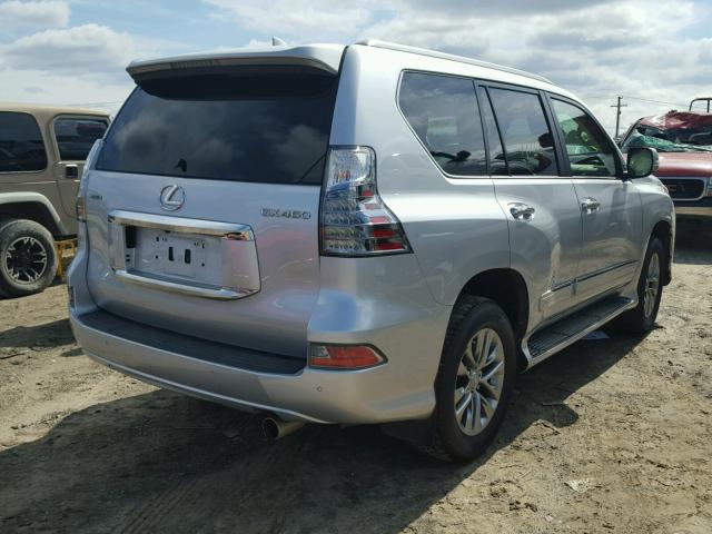 JTJJM7FX5G5140819 - 2016 LEXUS GX PREMIUM SILVER photo 4