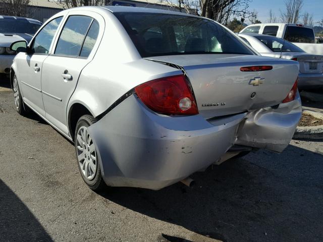 1G1AD5F54A7162790 - 2010 CHEVROLET COBALT 1LT SILVER photo 3