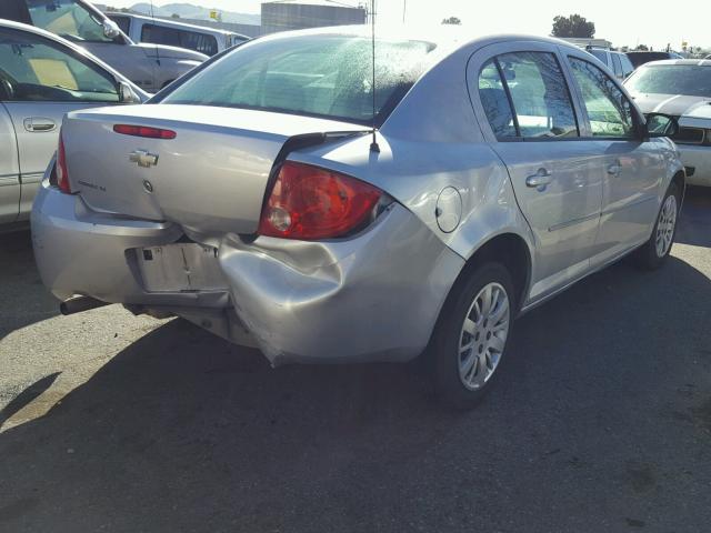 1G1AD5F54A7162790 - 2010 CHEVROLET COBALT 1LT SILVER photo 4