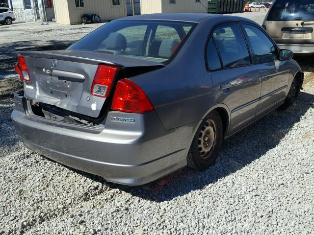 JHMES96654S015425 - 2004 HONDA CIVIC HYBR GRAY photo 4