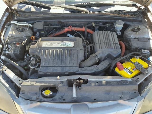 JHMES96654S015425 - 2004 HONDA CIVIC HYBR GRAY photo 7