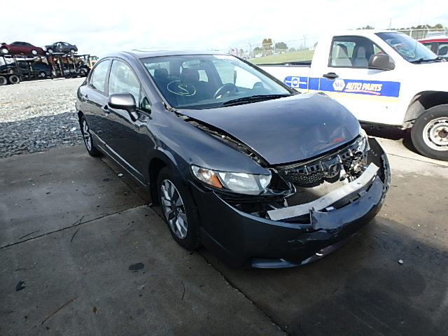 2HGFA16899H317716 - 2009 HONDA CIVIC EX GRAY photo 1