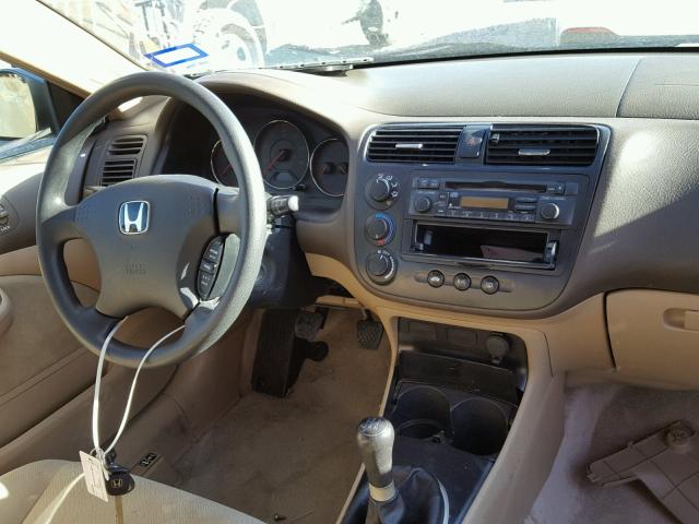 1HGEM21973L008121 - 2003 HONDA CIVIC EX ოქროსფერი ფოტო 9