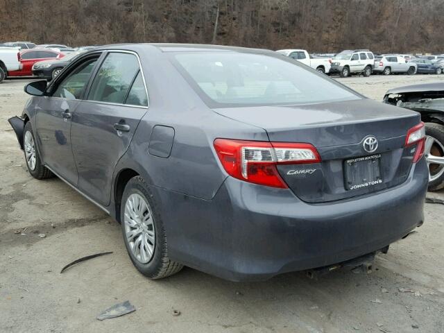 4T1BF1FK7EU307215 - 2014 TOYOTA CAMRY L GRAY photo 3