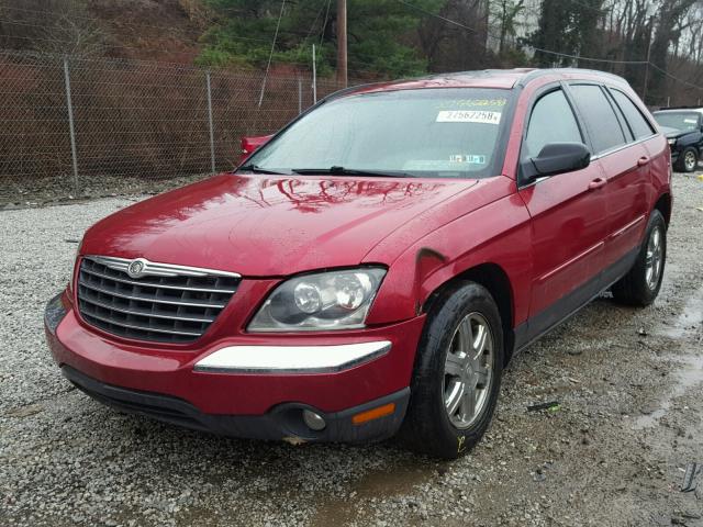 2C8GF68445R445781 - 2005 CHRYSLER PACIFICA T RED photo 2