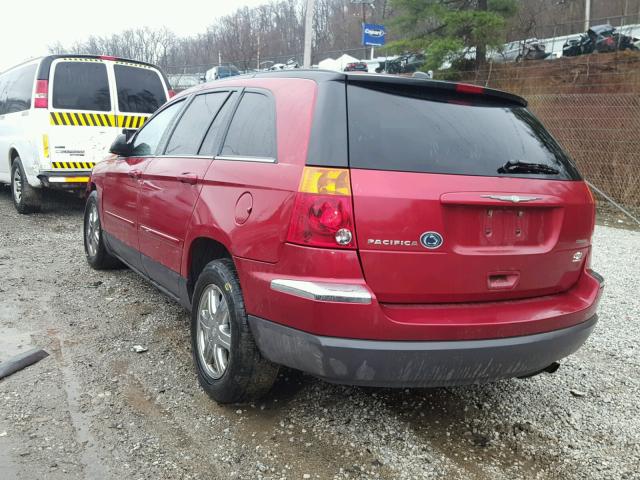 2C8GF68445R445781 - 2005 CHRYSLER PACIFICA T RED photo 3