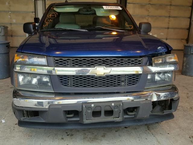 1GCDT136758222946 - 2005 CHEVROLET COLORADO BLUE photo 9