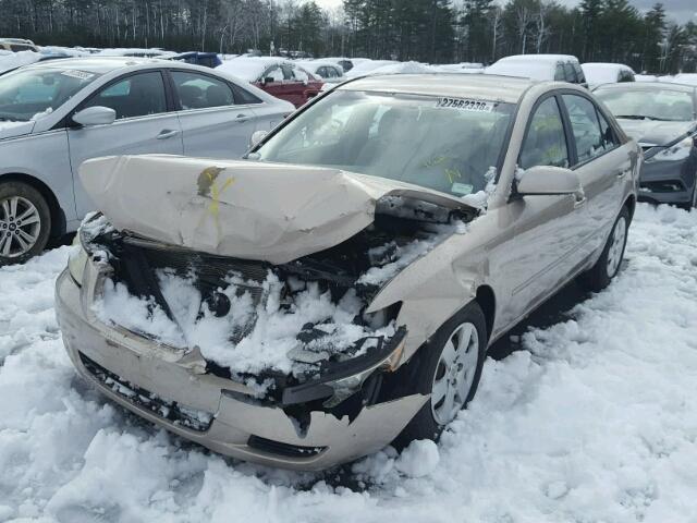 5NPET46C27H254148 - 2007 HYUNDAI SONATA GLS TAN photo 2