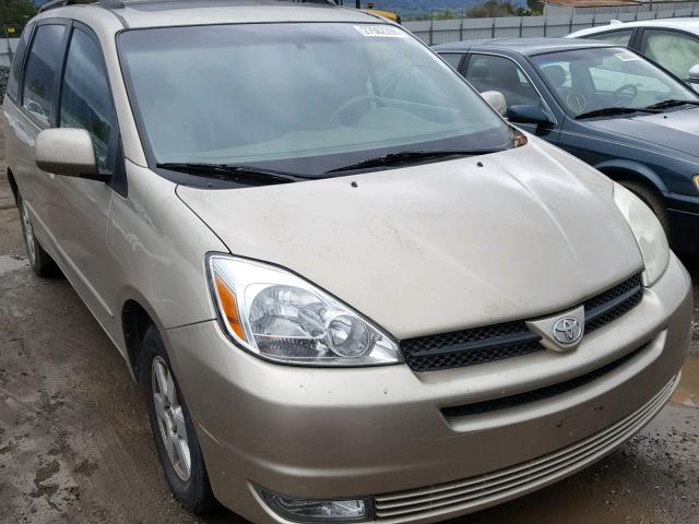 5TDZA22CX4S137067 - 2004 TOYOTA SIENNA XLE TAN photo 1