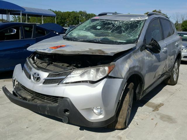 2T3YFREV6DW030907 - 2013 TOYOTA RAV4 LIMIT SILVER photo 2