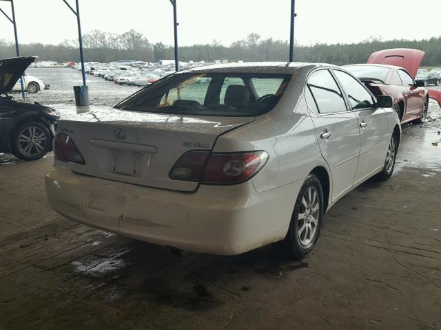 JTHBF30G030100723 - 2003 LEXUS ES 300 WHITE photo 4