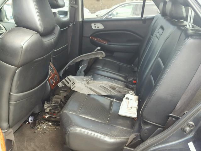 2HNYD18246H536435 - 2006 ACURA MDX GRAY photo 6