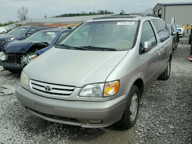 4T3ZF13C41U363271 - 2001 TOYOTA SIENNA LE SILVER photo 2