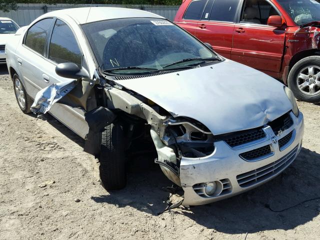 1B3ES56C94D570352 - 2004 DODGE NEON SXT SILVER photo 1