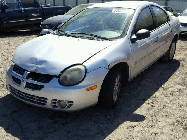 1B3ES56C94D570352 - 2004 DODGE NEON SXT SILVER photo 2