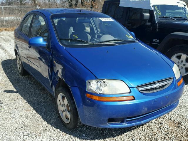 KL1TD52605B358752 - 2005 CHEVROLET AVEO BASE BLUE photo 1