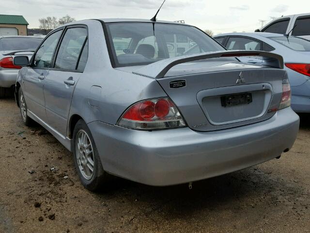 JA3AJ86E35U008823 - 2005 MITSUBISHI LANCER OZ SILVER photo 3