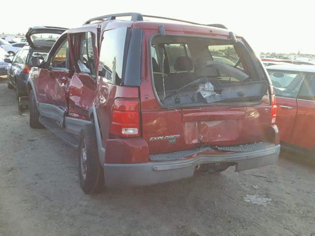 1FMZU73E72ZA14564 - 2002 FORD EXPLORER X RED photo 3