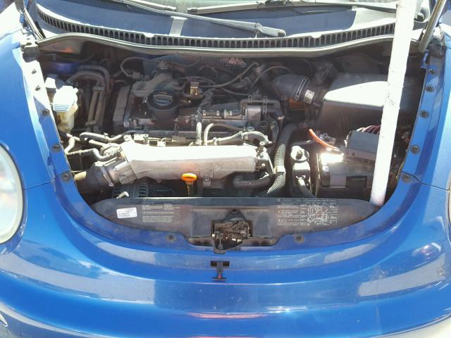 3VWCD31C14M417848 - 2004 VOLKSWAGEN NEW BEETLE BLUE photo 7