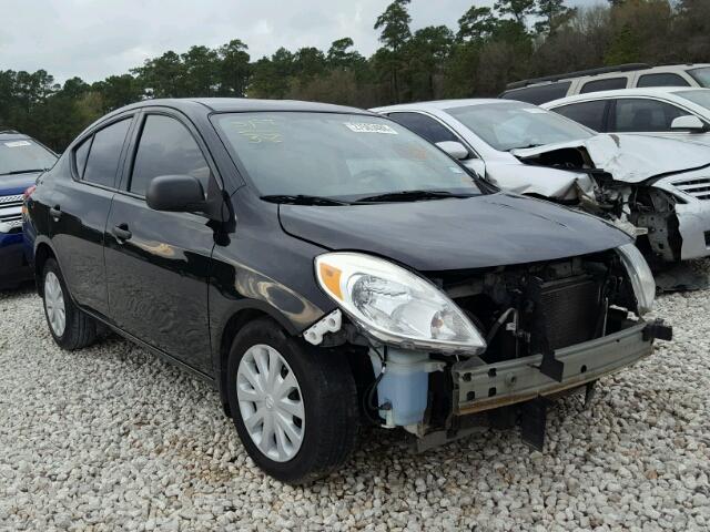 3N1CN7AP1EL856262 - 2014 NISSAN VERSA BLACK photo 1