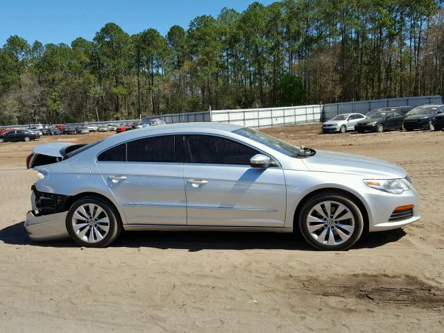 WVWMN7AN8CE550575 - 2012 VOLKSWAGEN CC SPORT SILVER photo 9