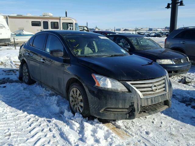 3N1AB7AP8DL695388 - 2013 NISSAN SENTRA S BLACK photo 1