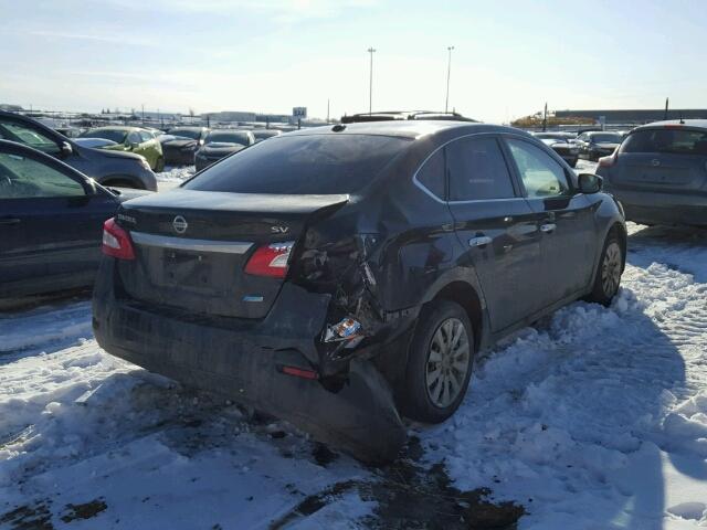 3N1AB7AP8DL695388 - 2013 NISSAN SENTRA S BLACK photo 4