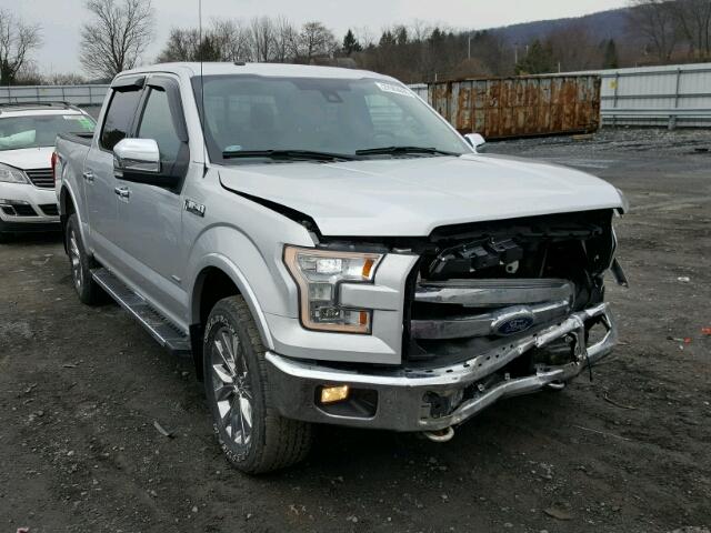 1FTEW1EG6GKD91458 - 2016 FORD F150 SUPER SILVER photo 1