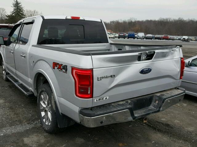 1FTEW1EG6GKD91458 - 2016 FORD F150 SUPER SILVER photo 3