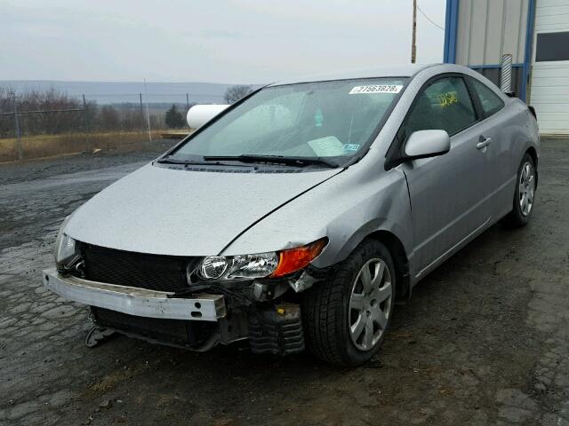 2HGFG12646H530992 - 2006 HONDA CIVIC LX SILVER photo 2