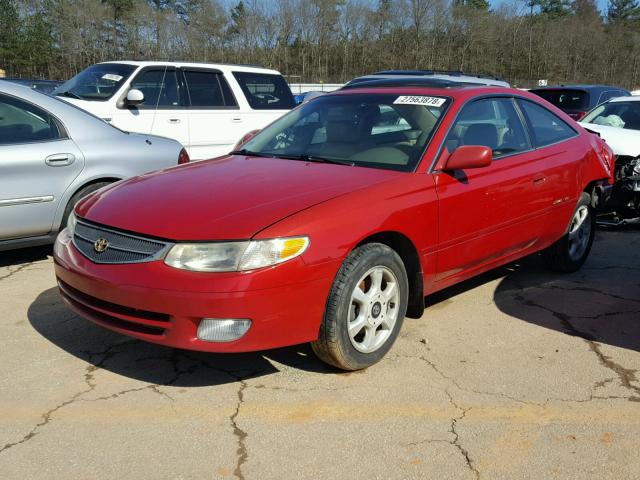 2T1CF22P21C447289 - 2001 TOYOTA CAMRY SOLA RED photo 2