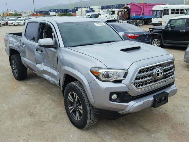 3TMAZ5CN9GM015893 - 2016 TOYOTA TACOMA DOU SILVER photo 1