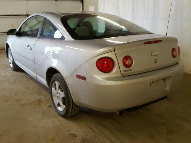 1G1AK12FX57635613 - 2005 CHEVROLET COBALT SILVER photo 3