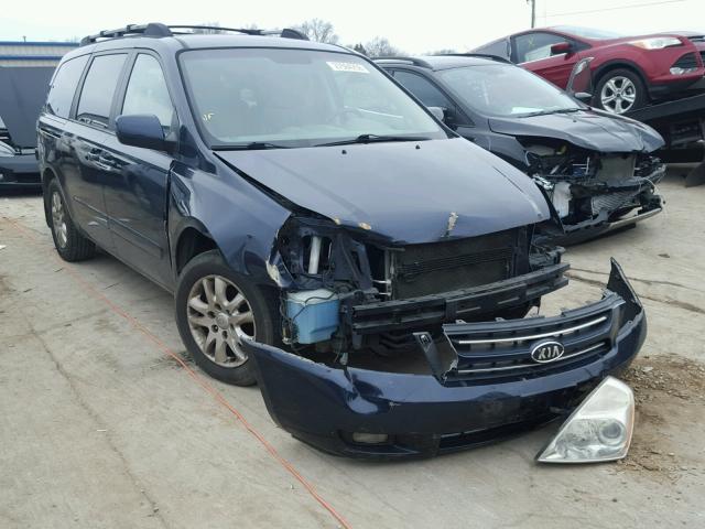 KNDMB233976180244 - 2007 KIA SEDONA EX BLUE photo 1