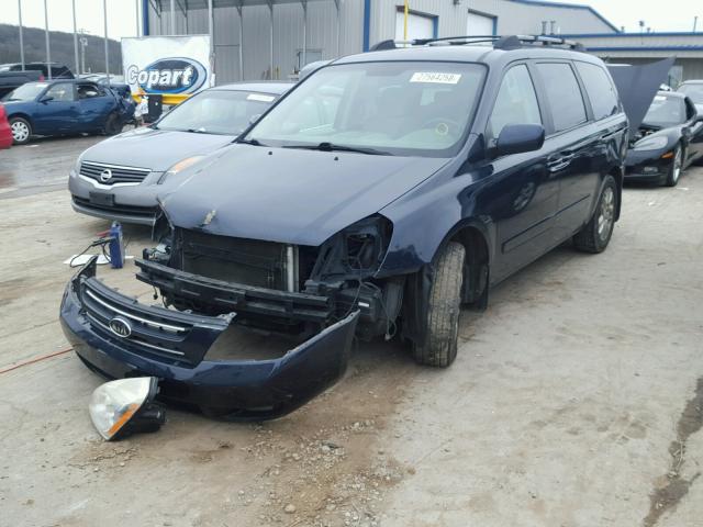 KNDMB233976180244 - 2007 KIA SEDONA EX BLUE photo 2