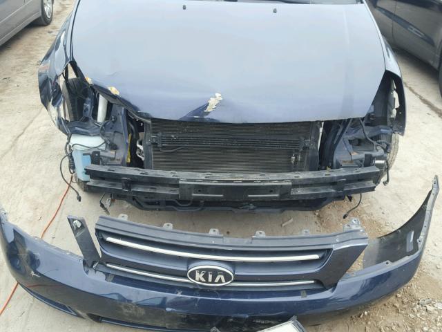 KNDMB233976180244 - 2007 KIA SEDONA EX BLUE photo 9