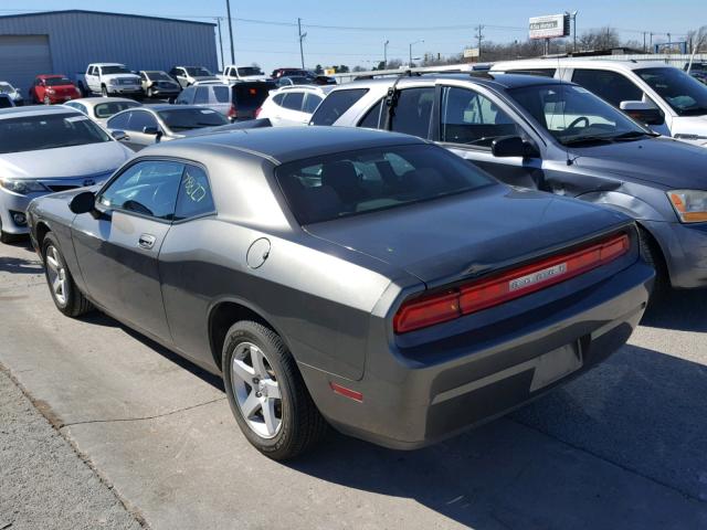 2B3CJ4DV9AH185137 - 2010 DODGE CHALLENGER GRAY photo 3