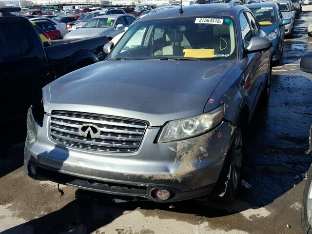 JNRBS08WX4X402911 - 2004 INFINITI FX45 SILVER photo 2