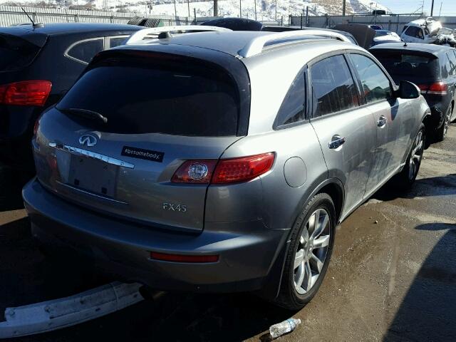 JNRBS08WX4X402911 - 2004 INFINITI FX45 SILVER photo 4