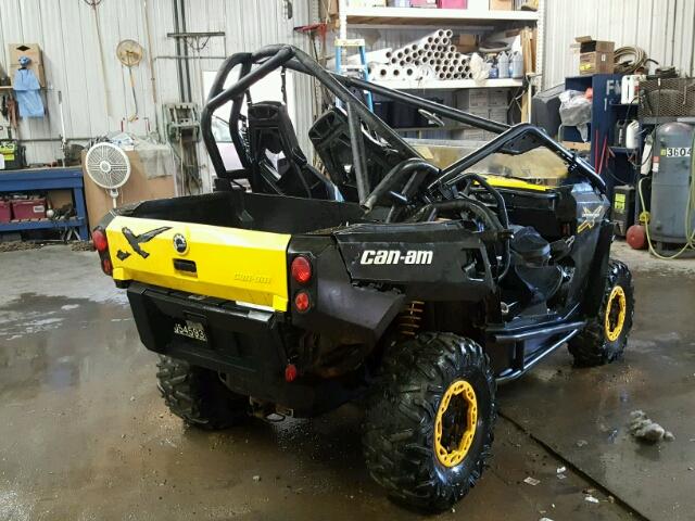 3JBKXLP1XCJ003384 - 2012 CAN-AM COMMANDER YELLOW photo 4