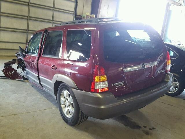 4F2YZ04163KM16848 - 2003 MAZDA TRIBUTE LX MAROON photo 3