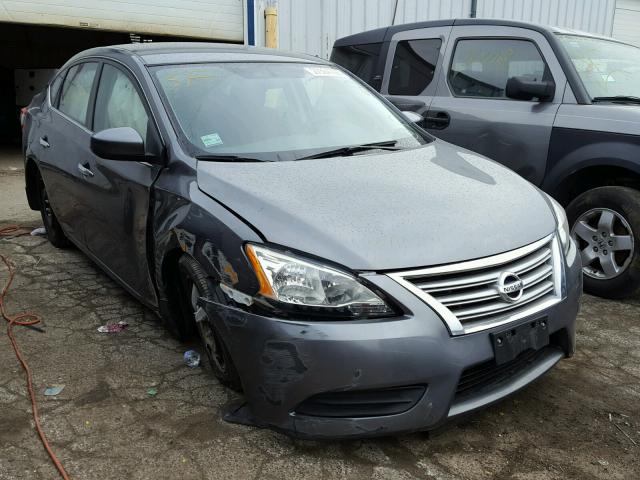 3N1AB7AP9FY288802 - 2015 NISSAN SENTRA S GRAY photo 1