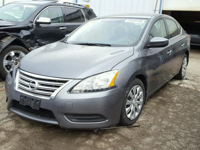 3N1AB7AP9FY288802 - 2015 NISSAN SENTRA S GRAY photo 2