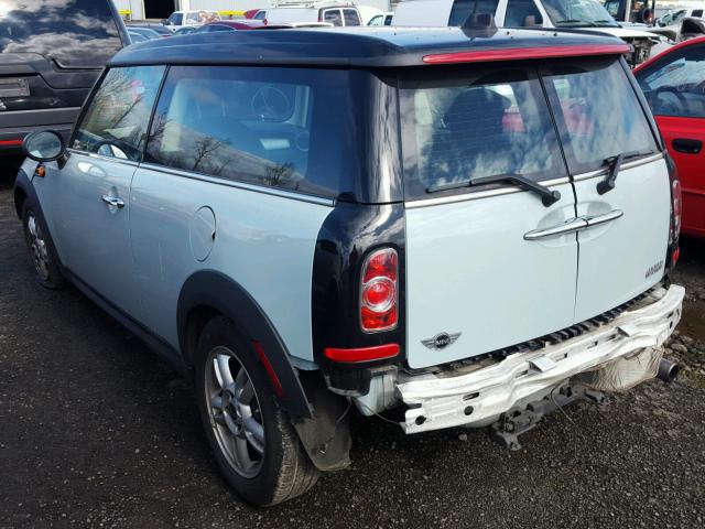 WMWZF3C56DT491660 - 2013 MINI COOPER CLU WHITE photo 3